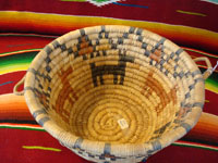 Photo of inside of Hopi coiled basket