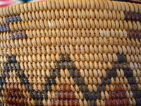 Yokuts basket, closeup