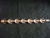 Photo of back of the Mexican vintage silver bracelet from Taxco with amethyst.