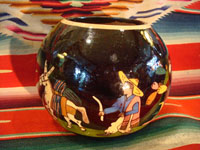 Another closeup photo of the Tlaquepaque pottery bowl.