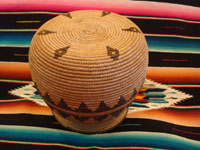 Closeup photo of bottom of Chemehuevi olla.