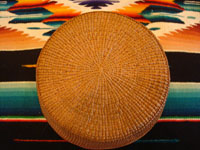 Photo of bottom of Tlingit basket.