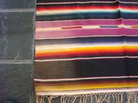 Another closeup photo of the Mexican vintage textile, a Saltillo Sarape.