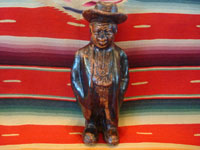 Mexican vintage pottery and ceramics and Mexican vintage folk art, a clay figure of Mexican artist Diego Rivera, Barrio de Luz, c. 1940. Diego was married to the also famous artist, Frida Kahlo. This pottery piece is very well done and is a wonderful piece of Mexican folk art. Main photo.