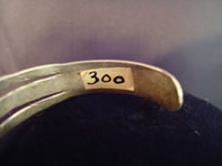 Navajo bracelet, view of original sales tag.