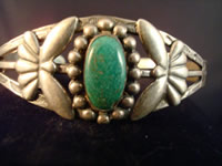 Navajo bracelet, closeup.