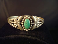 Navajo vintage jewelry, Fred Harvey style bracelet, c. 1920.