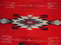 Closeup photo of the center of the Chimayo textile.