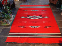 New Mexican vintage textile, a Chimayo weaving, c. 1930's.