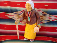 Native American Indian folk art, Navajo wood carving by Johnson Antonio, c. 1980's.