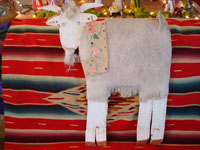 Native American Indian folk art, cardboard cutout of goat by Mami Deschillie, c. 1980.