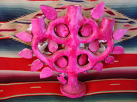 Photo of the back of the pottery tree of life.