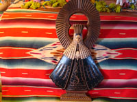 Mexican devotional art, wood carving of Our Lady of the Soledad, c. 1930.