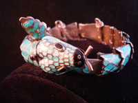 Margot de Taxco style bracelet, closeup photo.