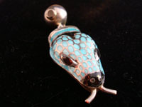 Margot de Taxco serpeant earrings, closeup.