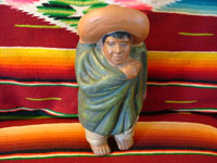 Another view of Tonala pottery bank in the form of Mexican man