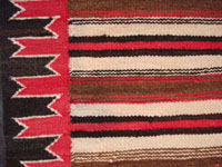 Closeup photo of Navajo saddle blanket