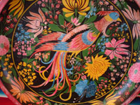 Closeup photo of Uruapan batea with bird.
