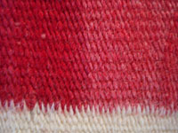 Another closeup of yarn and tightness of weave of Navajo Crystal runner.