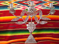 Mexican Tinwork canleabra, c. 1960.