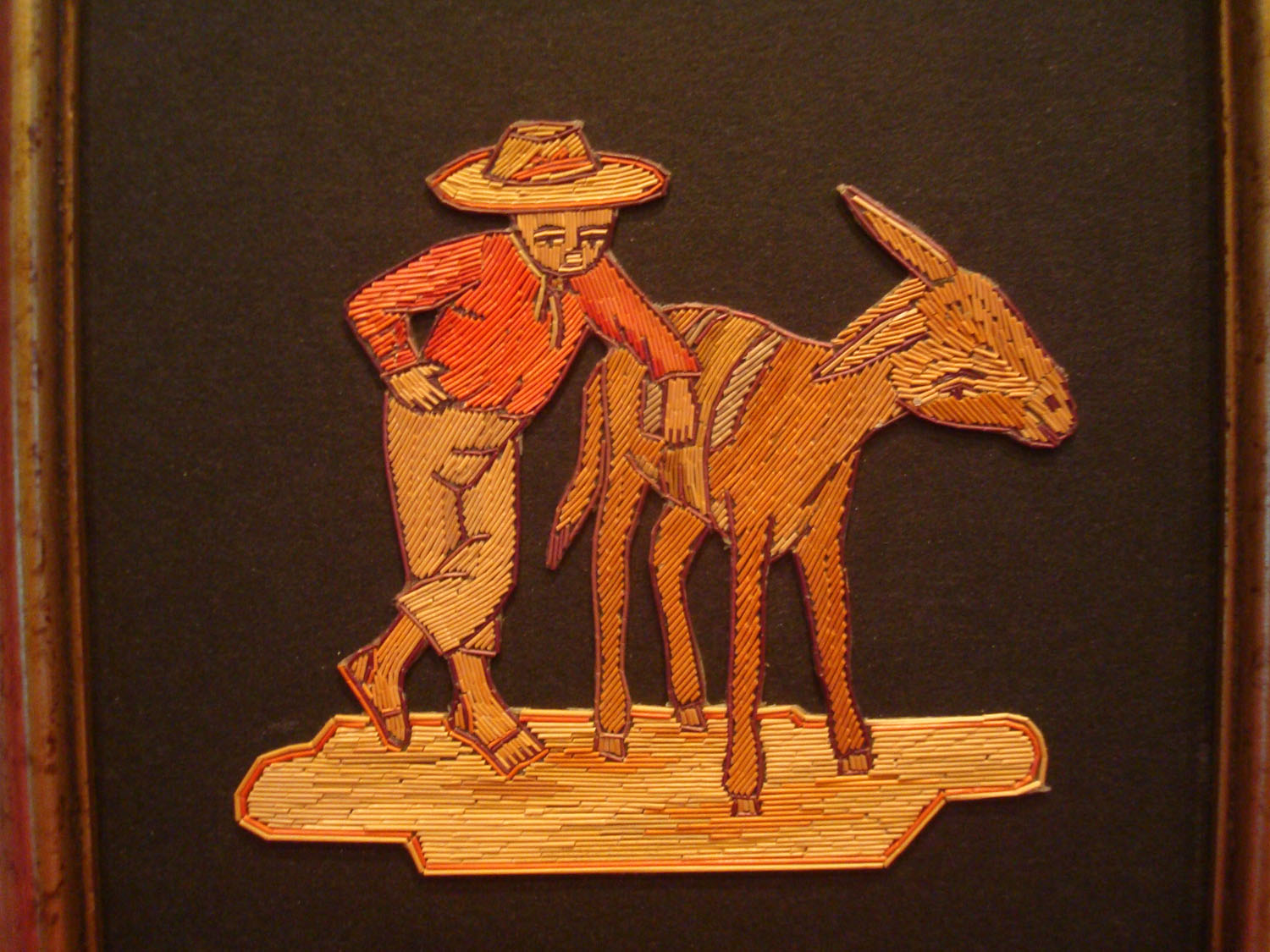 Mexican Vintage Straw Art (Popote Art or Popotillo) at Pocas Cosas