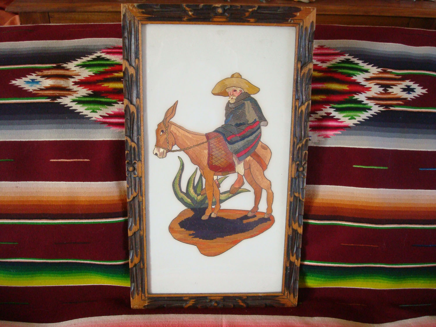 Mexican Vintage Straw Art (Popote Art or Popotillo) at Pocas Cosas