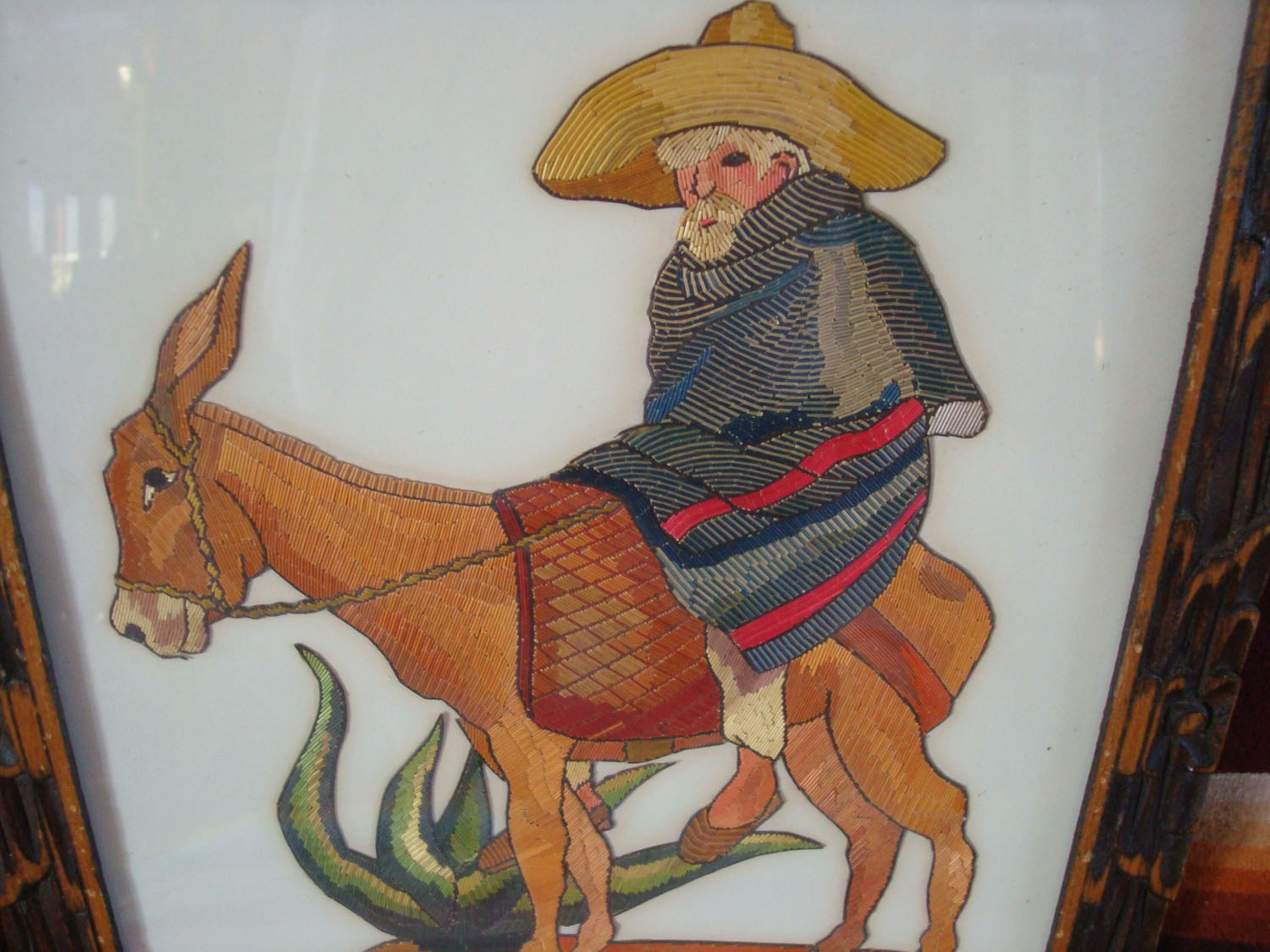 Mexican Vintage Straw Art (Popote Art or Popotillo) at Pocas Cosas