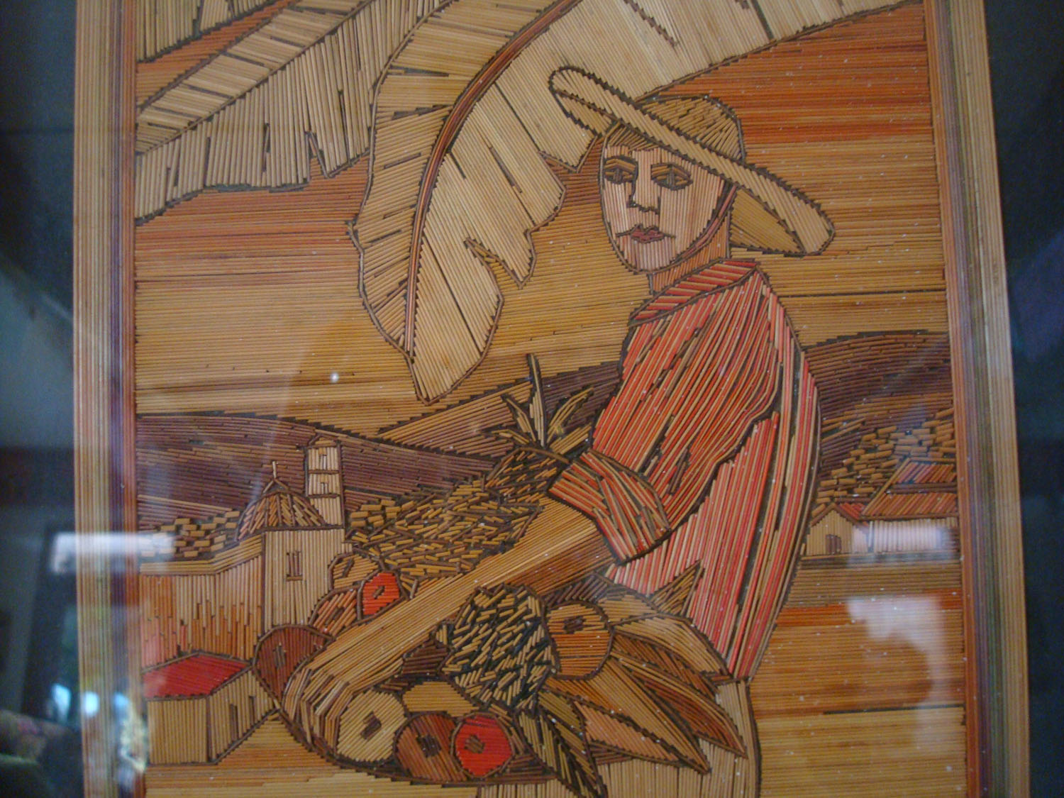 Mexican Vintage Straw Art (Popote Art or Popotillo) at Pocas Cosas