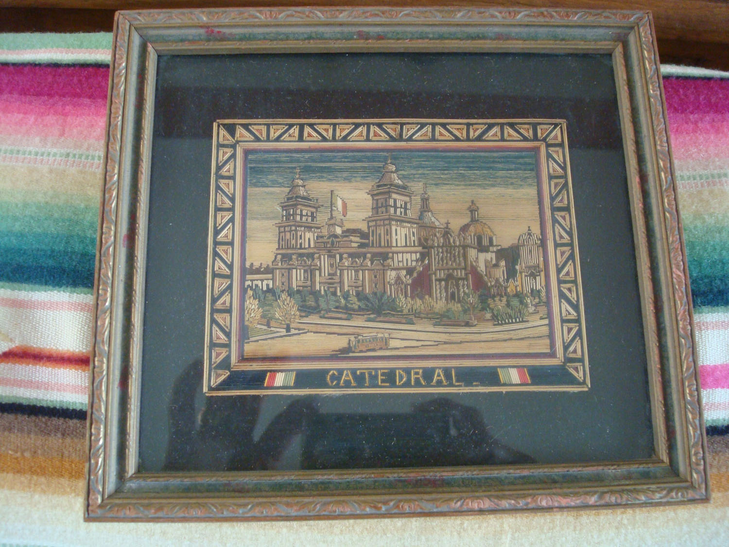 Mexican Vintage Straw Art (Popote Art or Popotillo) at Pocas Cosas