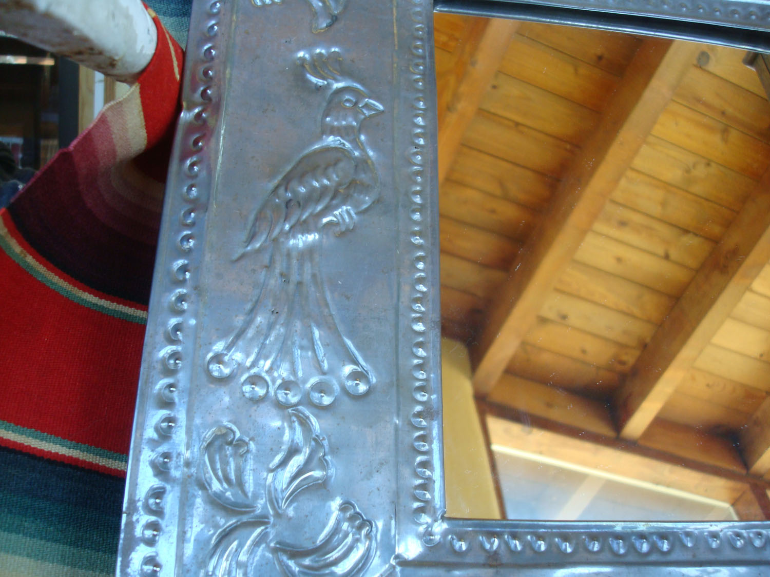 Mexican Tin Work Art, Mexican Tin Candelabras and Tin Mirrors at Pocas