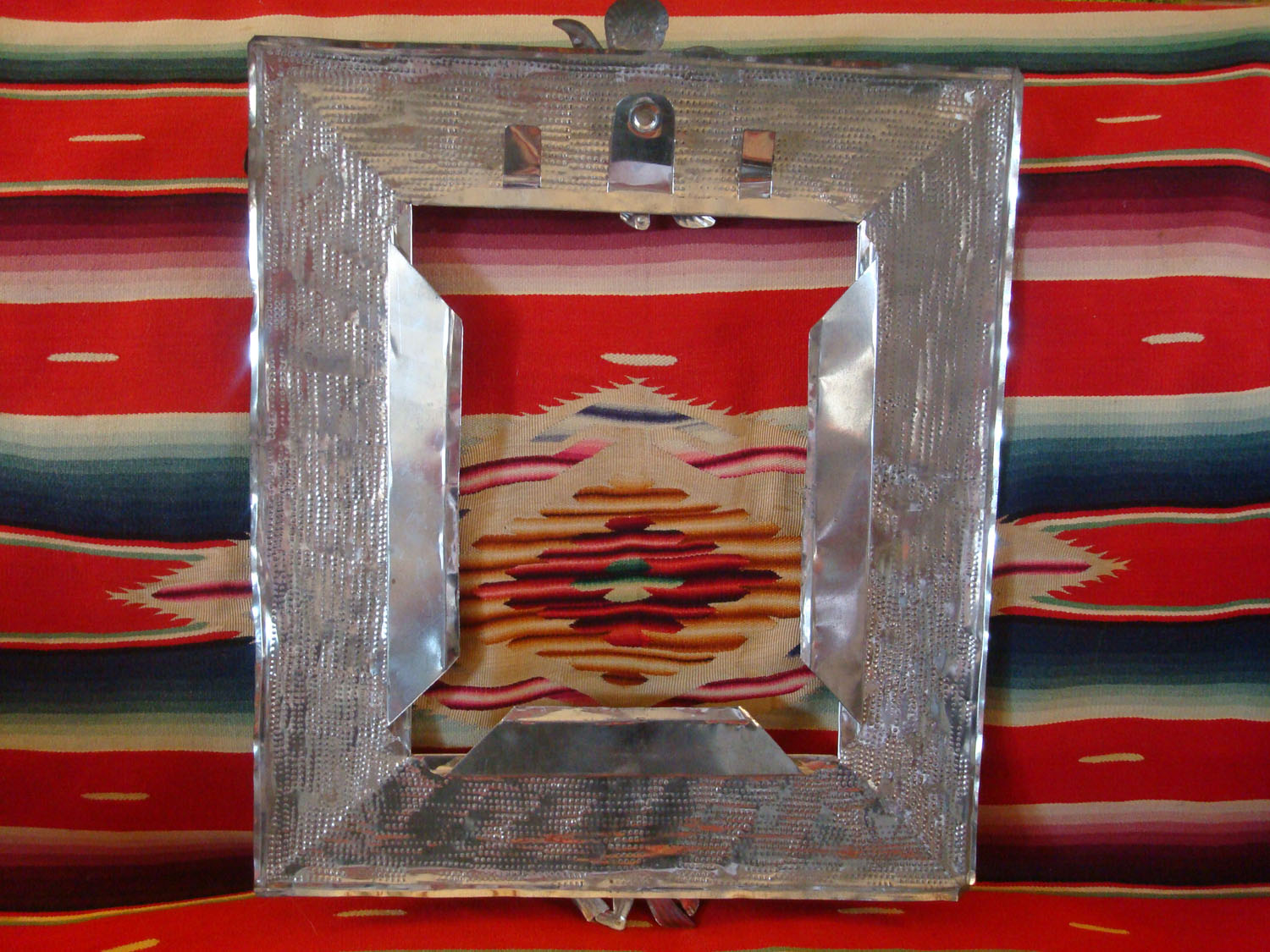 Mexican Tin Work Art, Mexican Tin Candelabras and Tin Mirrors at Pocas