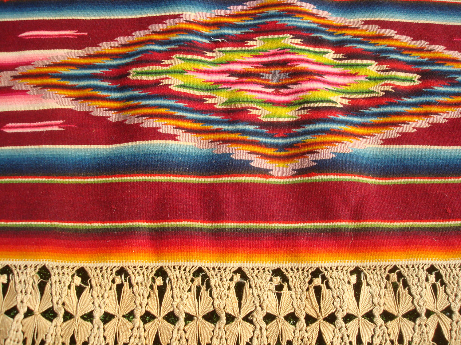 "bohemian wedding" vintage mexican hand embroidered maxi dress – honeywood Mexican Saltillo Sarapes and Textiles, Huipiles and Clothing, at Pocas