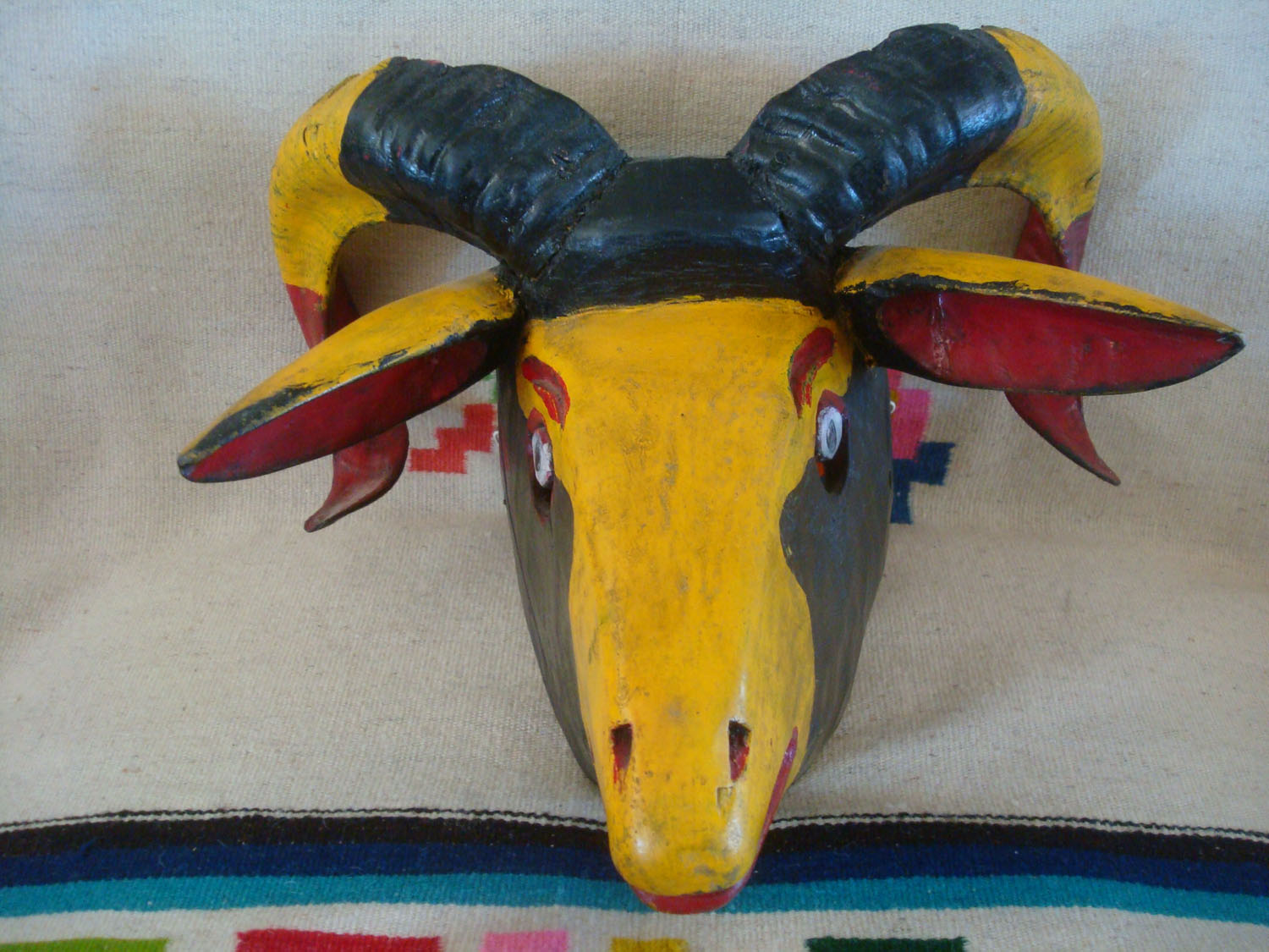 Vintage Mexican Wood Carvings and Masks, Olinala Laquerware Boxes and