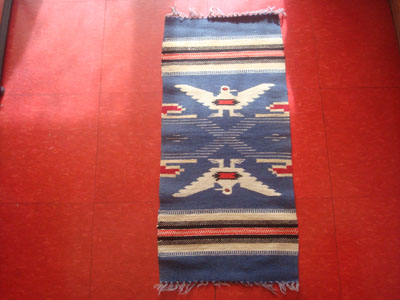 New Mexican Chimayo textile runner, c. 1940.